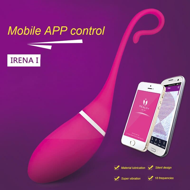 Trứng rung điều khiển qua app điện thoại IRENA Trứng rung tình yêu điều khiển từ xa bằng điện thoại IRENA