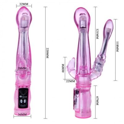 kích thước sextoy 3 đầu rung cho phái đẹp Dương vật giả 3 đầu Intimate